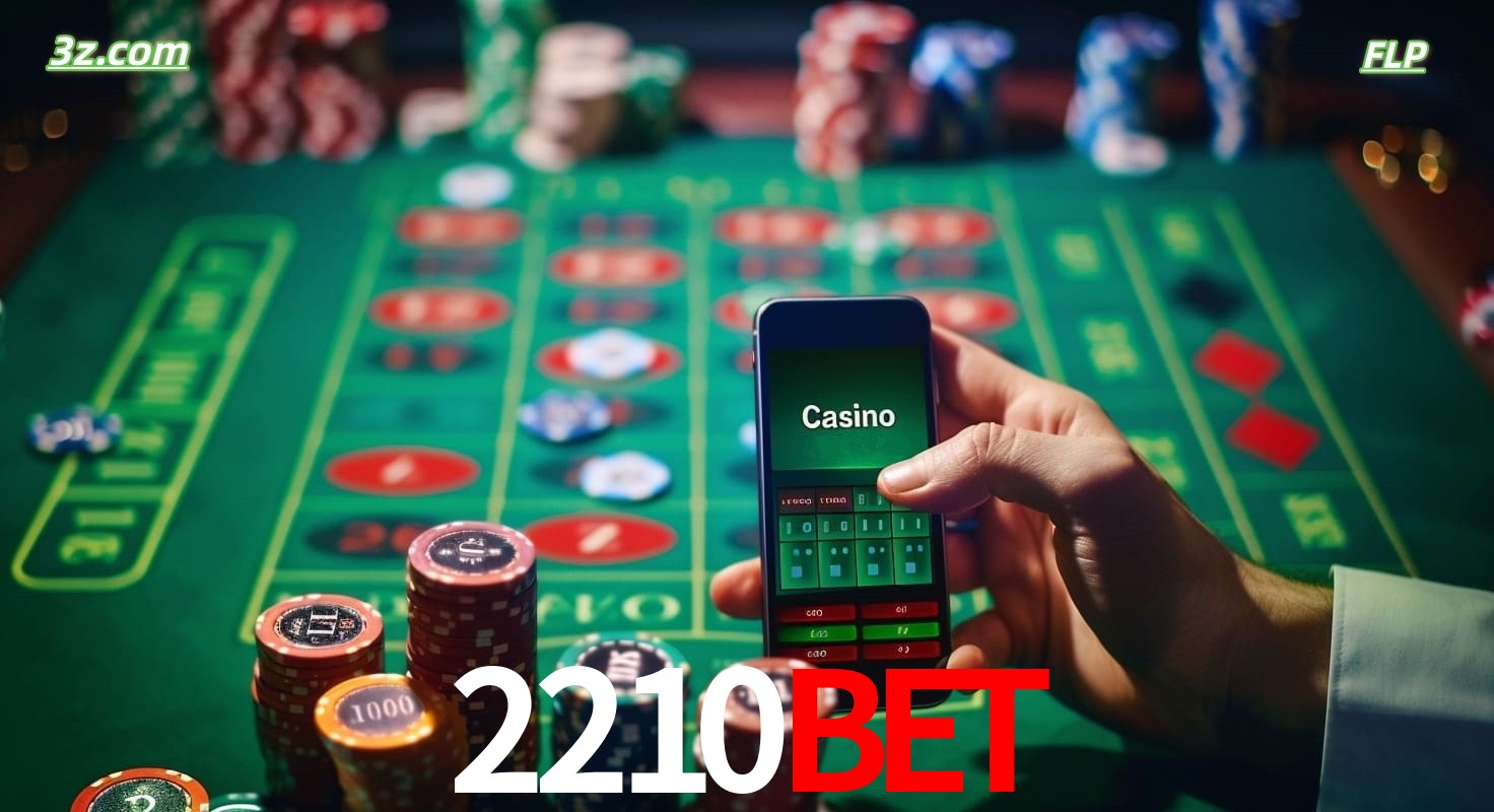 Cassino online móvel 2210bet com apostas em roleta e fichas de pôquer