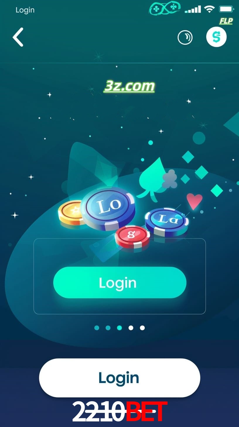 Login no aplicativo de cassino online 2210bet Brasil com bônus de boas-vindas